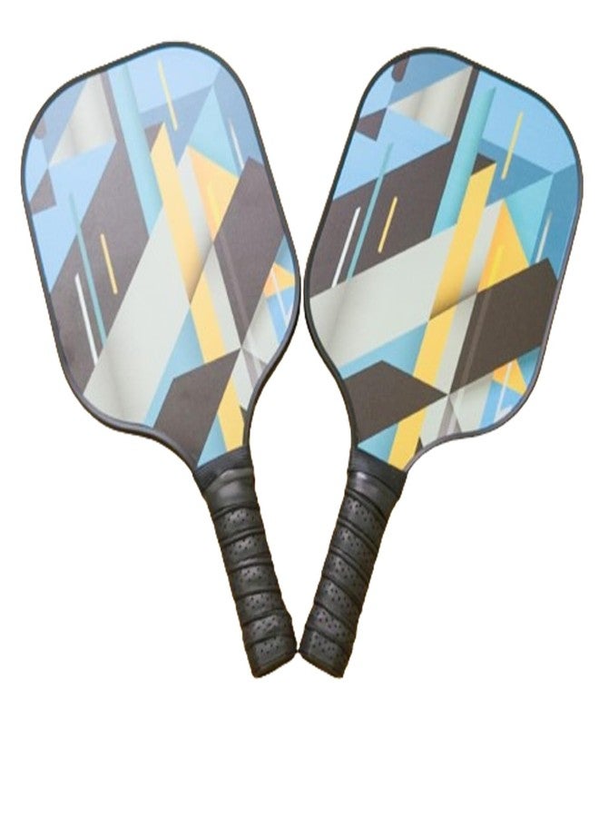 AASHRAY Glass Fiber Pickleball Game Set | 2 Rackets 4 Balls & 1 Carry Cover | Light Weight Racket with Cushion Grip | Game for Kids Youth Adults Family, Indoor & Outdoor | (Graphic Print) - Image 3